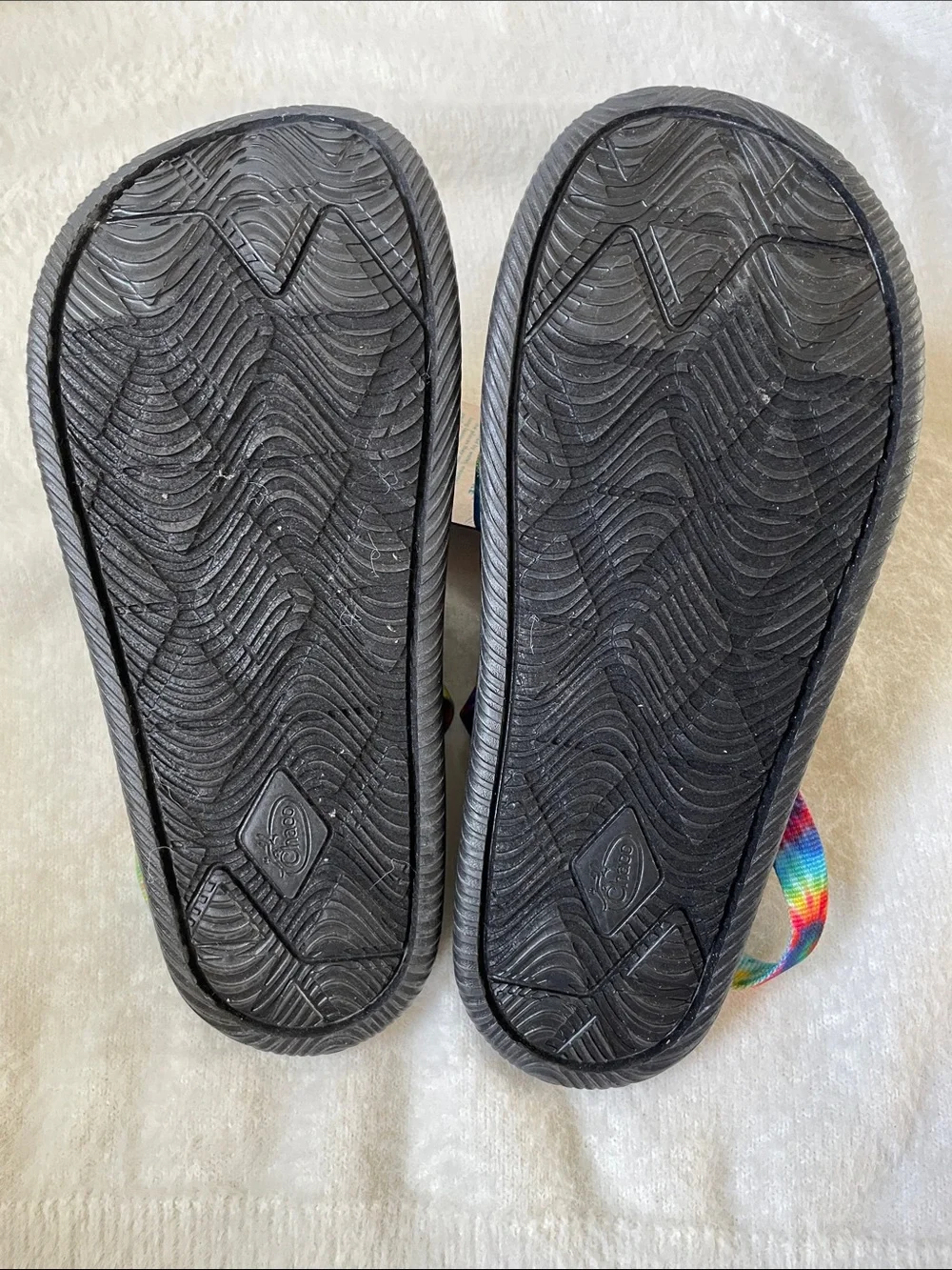 Chaco Chillos Tie Dye Kids Rainbow Strappy Sandals
